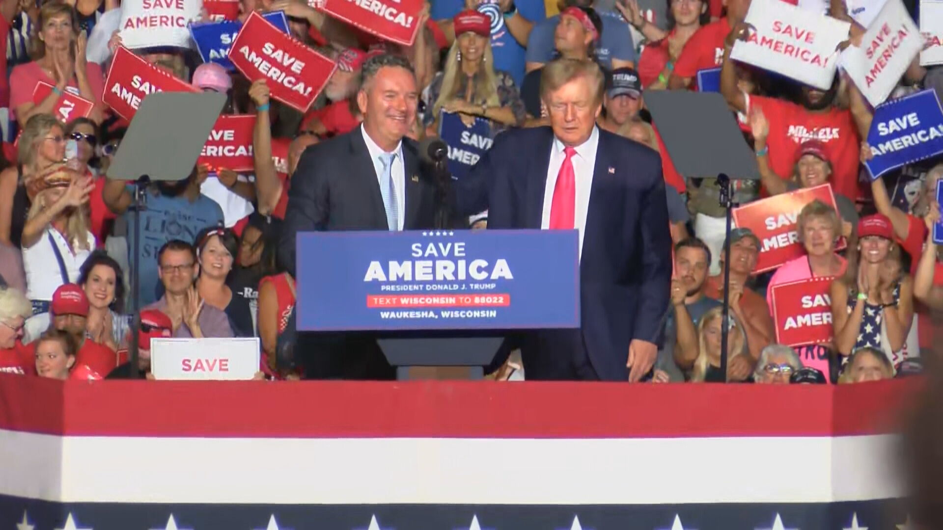 Trump & Michels in Waukesha 8-5-2022